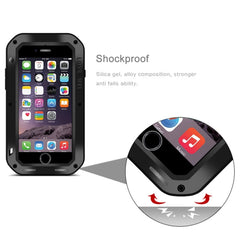 Potente carcasa de metal a prueba de polvo y golpes para iPhone 7