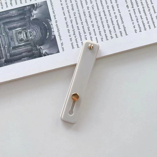 Soporte para teléfono con correa para el dedo de cuero TPU