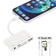 8 pines a HUB USB + Tipo-C + 3,5 mm + Lector de tarjetas SD + TF