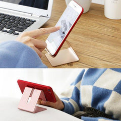 Soporte de teléfono para tableta perezoso de aleación de aluminio de escritorio portátil