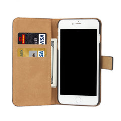 Funda de cuero genuino para iPhone 8 y 7