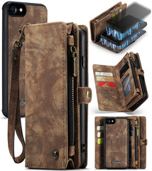 CaseMe para iPhone 8 y 7 Cartera de cuero mu...