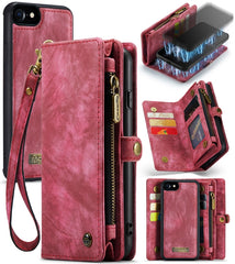 CaseMe para iPhone 8 y 7 Cartera de cuero mu...