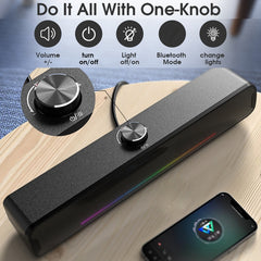 Altavoz inalámbrico Bluetooth USB HiFi con l...