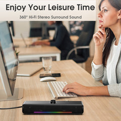 Altavoz inalámbrico Bluetooth USB HiFi con l...