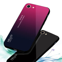 Estuche de vidrio de color degradado para iP...