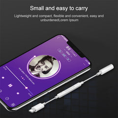Adaptador de audio Bluetooth con control de cable de conector de auriculares hembra de 8 pines macho a 3,5 mm