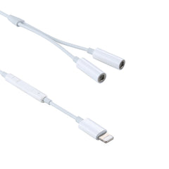 MH026 Adaptador de auriculares macho de 8 pines a hembra dual de 3,5 mm