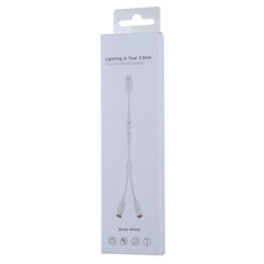 MH026 Adaptador de auriculares macho de 8 pines a hembra dual de 3,5 mm