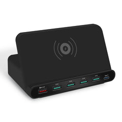 Interfaz USB 828W 7 en 1 60W QC 3.0 + 4 puer...