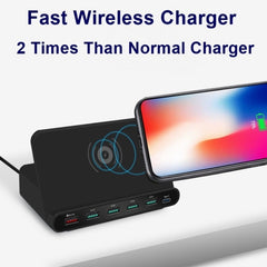 Interfaz USB 828W 7 en 1 60W QC 3.0 + 4 puer...