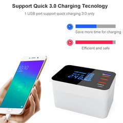 CDA33Q 40W QC 3.0 USB + 3 puertos USB + puer...