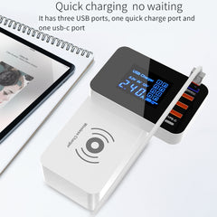 CDA33QW 40W QC 3.0 Puertos USB + 3 Puertos U...