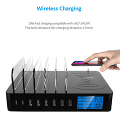 50W 6 puertos USB + 2 puertos USB-C / Type-C...