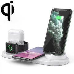 Soporte de cargador inalámbrico estándar Qi 6 en 1 de 10 W