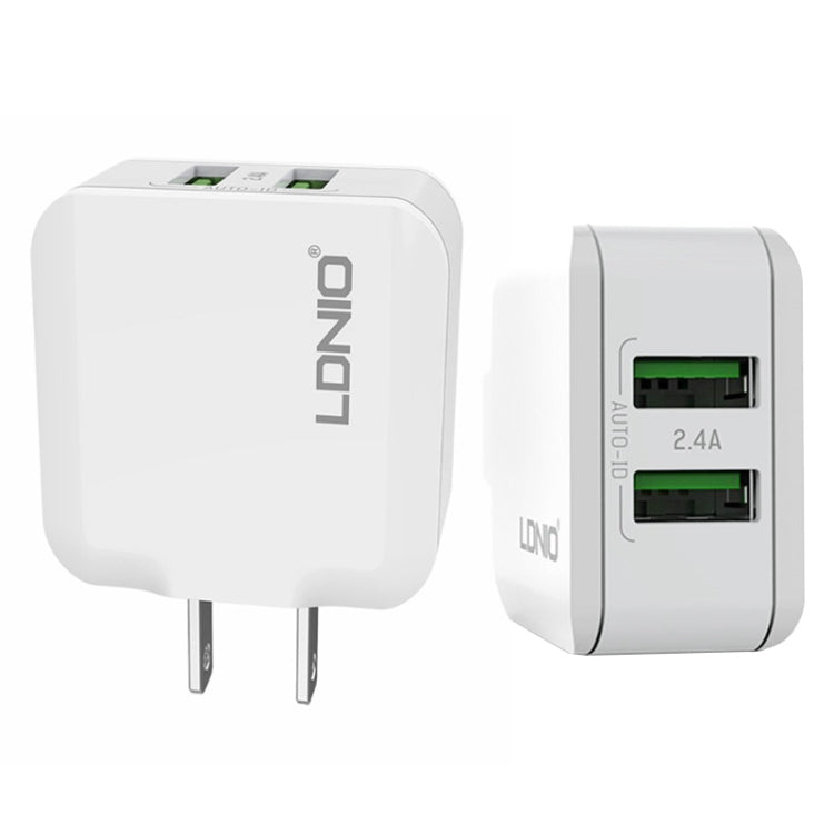 LDNIO A2201 2.4A Cargador de adaptador de te...