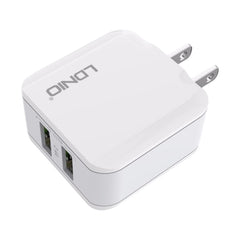 LDNIO A2201 2.4A Cargador de adaptador de te...