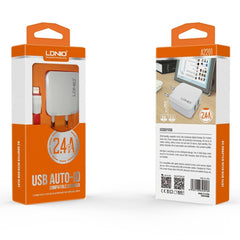 LDNIO A2201 2.4A Cargador de adaptador de te...