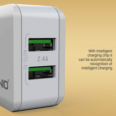 LDNIO A2201 2.4A Cargador de adaptador de te...