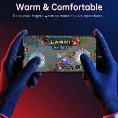 ROCK i28 Guantes para juegos táctiles sensibles al sudor y fibra de plata súper conductivos