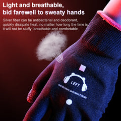 ROCK i28 Guantes para juegos táctiles sensibles al sudor y fibra de plata súper conductivos