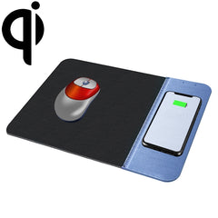 OJD-36 Alfombrilla de ratón de goma con cargador inalámbrico de iluminación estándar QI de 10 W, tamaño: 26,2 x 19,8 x 0,65 cm