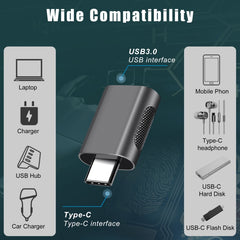 2 PCS SBT-158 USB-C / Type-C macho a USB 3.0...