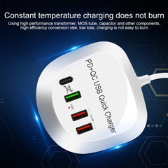 WLX-T3P 4 en 1 PD + QC Cargador USB de carga...