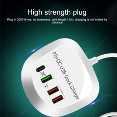 WLX-T3P 4 en 1 PD + QC Cargador USB de carga...