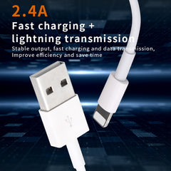 Cable de datos de carga rápida IVON CA19 2.4A USB a 8 pines