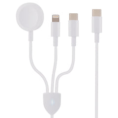 3 en 1 USB-C / Type-C a 8 pines + USB-C / Ty...