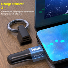 Cable de datos portátil IVON CA90 2.4A USB a...