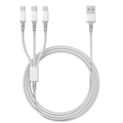 Cable de carga rápida 3A 3 en 1 USB a tipo C...