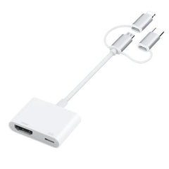 A18 Pro 3 en 1 HDMI + Adaptador AV digital de 8 pines