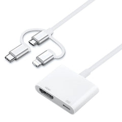 A18 Pro 3 en 1 HDMI + Adaptador AV digital de 8 pines