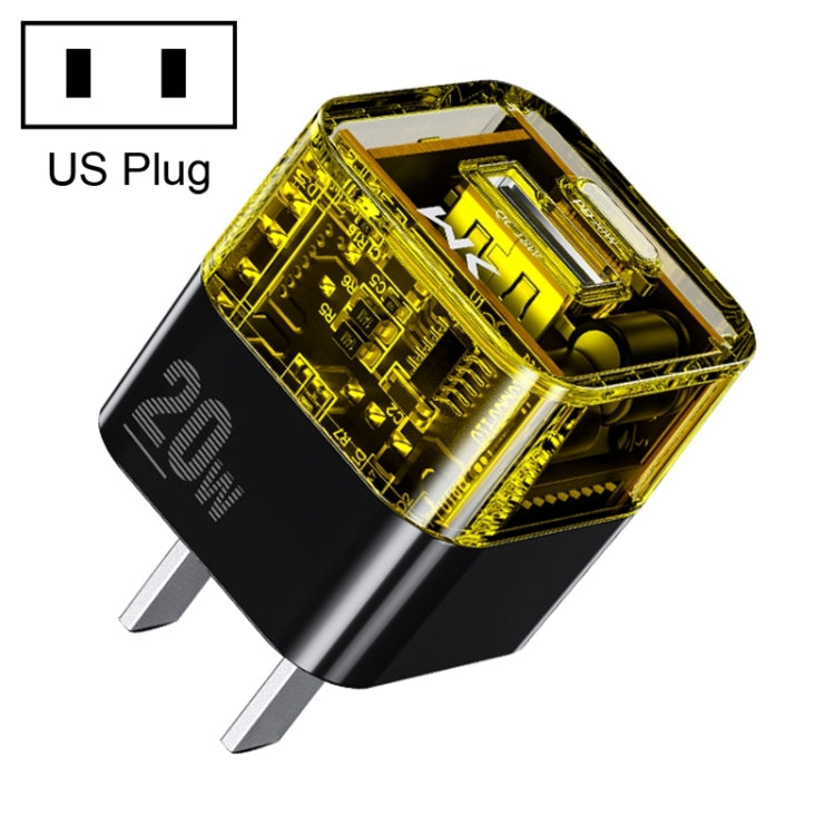 WK WP-U149 Cargador de doble puerto USB+USB-C/Tipo-C de 20 W
