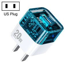 WK WP-U149 Cargador de doble puerto USB+USB-C/Tipo-C de 20 W