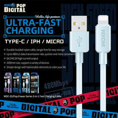 WEKOME WDC-03 Tidal Energy Series 2.4A USB a...