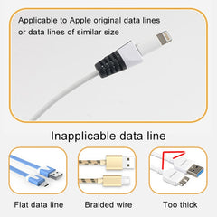 Caja enrolladora de cable de carga antirrotura de 2 piezas