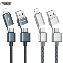 RC-020t 2.4A Aurora Series 4 en 1 Cable de carga Data Snyc