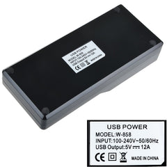 W-858 12A 12 puertos USB base de carga rápid...