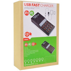 W-858 12A 12 puertos USB base de carga rápid...