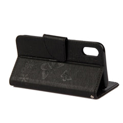 Para iPhone X / XS Funda de cuero con tapa h...