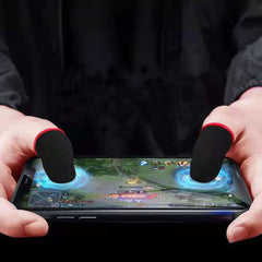 Cubierta de dedo para juegos táctil sensible al sudor de fibra