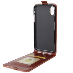 Para iPhone X / XS Funda de cuero con tapa v...