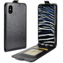 Para iPhone X / XS Funda de cuero con tapa v...