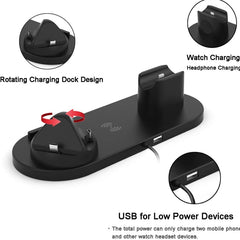 Cargador inalámbrico 6 en 1 actualizado HQ-UD15