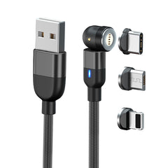 1m 3A Salida 3 en 1 USB a 8 pines + USB-C / ...