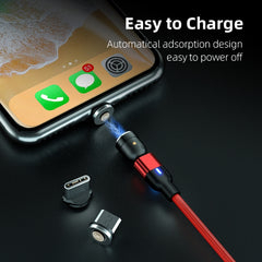 1m 3A Salida 3 en 1 USB a 8 pines + USB-C / ...