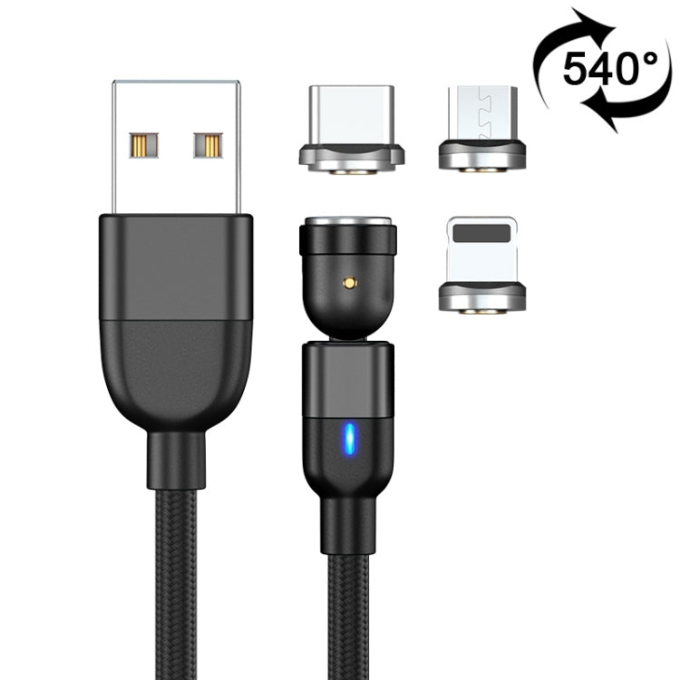 2m 3A Salida 3 en 1 USB a 8 pines + USB-C / ...